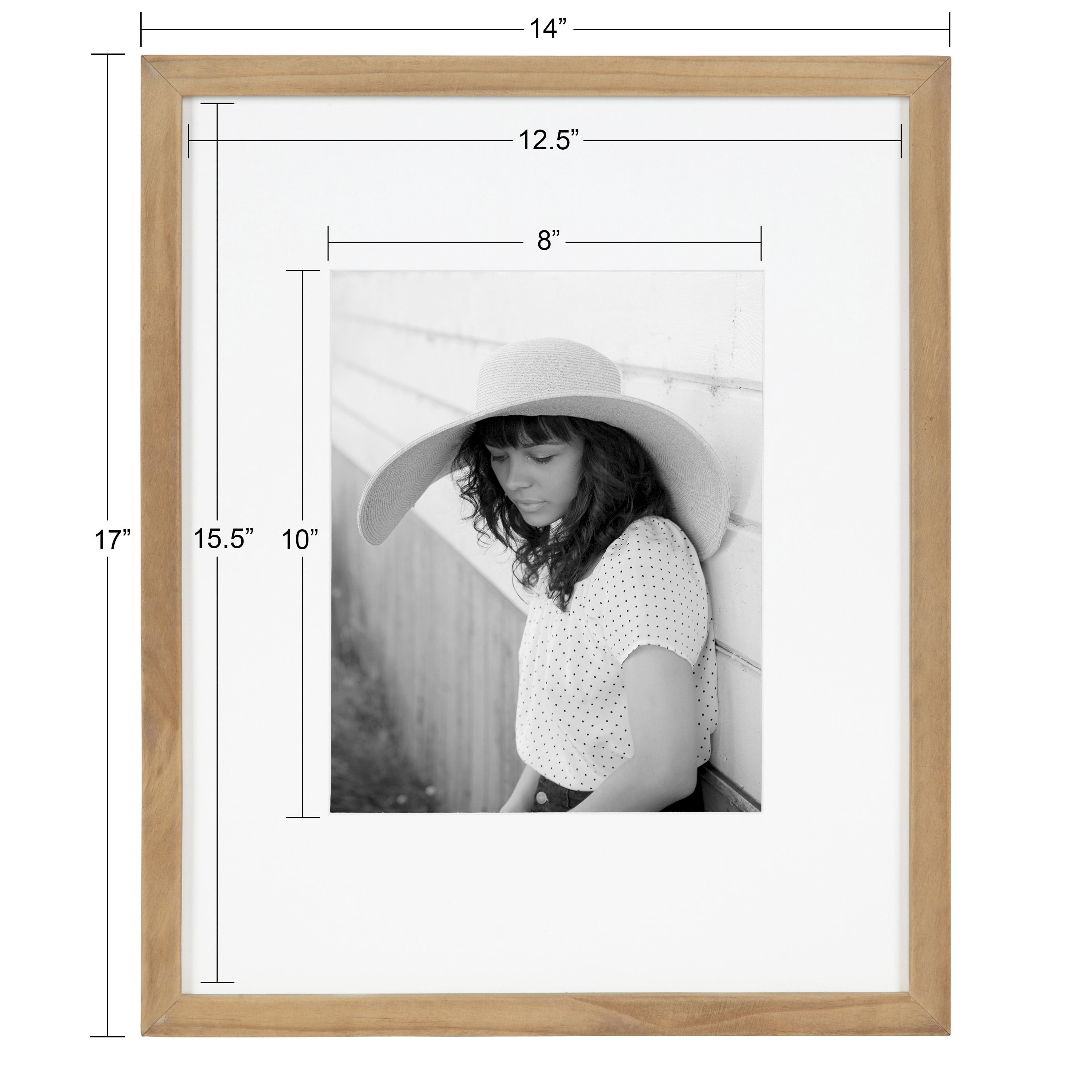 Buy DesignOvation 14 x 17 Wood Picture Frame, Beige Online at Lowest ...