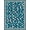 Blue Multi, Pattern 4, variant on Design&I 9'x12' Washable Area Rug Snag-Free Fish Smiling Fishing Creatures Hook Decorative Hunting Animals for Dining Room, Basement, Large Office