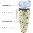 thumbnail image 4 of 40 oz Bee Tumbler with Handle and Straw, Travel Mug Water Bottle, Stainless Steel Insulated Cup with Lid and Straw, Birthday Christmas Gifts, 4 of 6