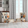 thumbnail image 2 of Designart « Colorful Mid Century Geometry Collage II » Fauteuil d'Appoint Rembourré à Collages Abstraits Multicolores - Fauteuil Moderne pour Salon, 2 of 7