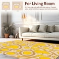thumbnail image 2 of ODIKA 4'x6' Machine Washable Non-Slip Area Rug, Artistic Irregular Spot with Southwestern Flair High Traffic Rug, Yellow, 313684, 2 of 7