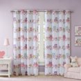 thumbnail image 2 of Mi Zone Wise Wendy Kids Blackout Curtain, 1-Piece 50x63", Floral and Owl Print Window Panel, Multi Color, 2 of 5