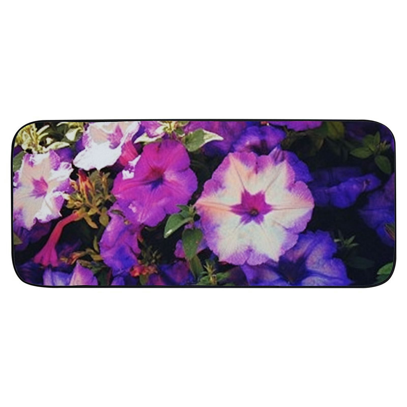 Heduofu Decorative Door Mat, Door Mat with Non-Slip Rubber Backing, Easy Cleaning, Traps Dirt, Rug for Entry, Patio, Garage- Flowers Blossom Bloom Plant Nature Bloom Pink 19.8*47.24 in