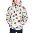 thumbnail image 2 of Bingfone Cute Ladybugs Pattern Youth Classic Hoodies Soft Hooded Pullover Sweatshirts for Girls and Boys, 2 of 6