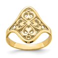 thumbnail image 1 of Bague en Or Jaune 14K avec Diamants en Filigrane, 1 of 1