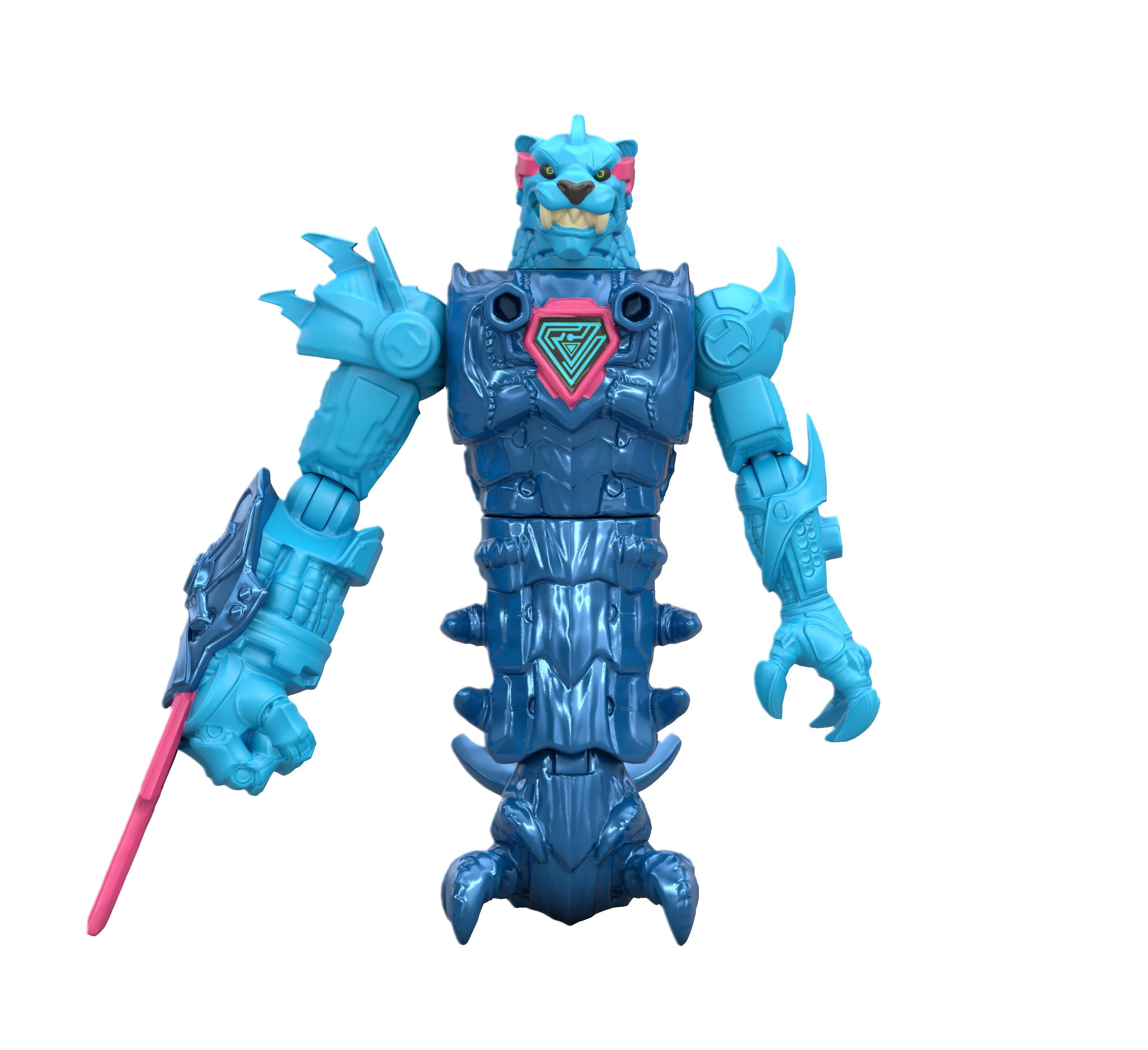 MrBeast Lab Hybrids Mega pack, Reveal Different Hybrid Parts to Create 4 Mix & Match Figures, Ages 5+