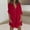 Red, variant on uublik Shirts Women Blue 3/4 Length Sleeve Business Work Tops Dressy Casual Loose Blouse Outfits with Pocket