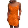thumbnail image 1 of DAFEI Sequin Homecoming Dresses Short Sparkly Tight Mini Formal Evening Cocktail Gowns with Slit, 1 of 5
