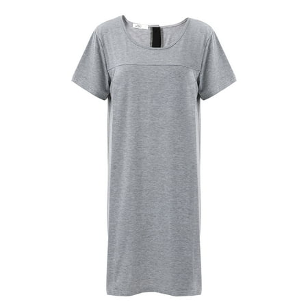 

Women s Nursing/Delivery/Labor Nightgown Short Sleeve Maternity Sleepshirt for Breastfeeding with Button