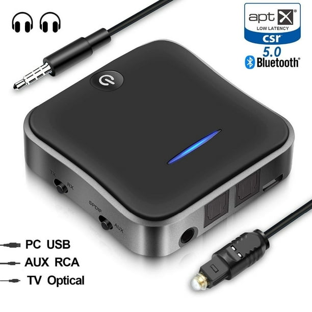 ZIOCOM Émetteur Bluetooth pour TV//PC, Récepteur Bluetooth pour