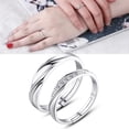 thumbnail image 4 of Juego de anillos abiertos de 2 uds Bling Bling, 4 of 10