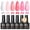 Cherry Blossom Jelly Set, variant on Gel Nail Polish Set - 6 Colors Jelly Pastel Macaron, Soak Off UV/LED, Sheer Jelly Tones for Spring Summer Gift for Girls 10ML