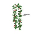 thumbnail image 4 of 6 Ft Christmas Garland with Lights, Cedar Garland Soft Bendable Cypress Garland Christmas Decorations with Pinecone Red Berry Greenery Christmas Garland for Mantle Table Home The Holiday, 4 of 6