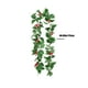 thumbnail image 4 of Adornos navideños, ratán navideño con bayas, ratán artificial navideño, repisa de invierno, mesa, escalera, porche, ratán de 1,75 m, adornos de agujas de pino., 4 of 6