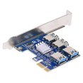 thumbnail image 1 of EeaseCA Extension PCI-E PCIE vers 4 Ports USB 3.0 Riser Accessoire Informatique, 1 of 8