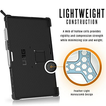 UAG - Case for Microsoft Surface Pro, Surface Pro 4, Surface Pro 5, Surface Pro 6, and Surface Pro 7 - Black