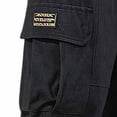 thumbnail image 5 of Men Loose Casual Cargo Pants Multi-Pocket Drawstring Work Pants Trousers Elastic Waist Belted Straight Leg Lightweight Stretchy Quick Dry Gym Hiking Streetwear Workwear | Zenithor,Black 3XL, 5 of 7