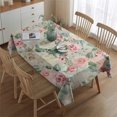 thumbnail image 2 of Pioneer Flower Floral Print Pattern Rectangle Tablecloth 60"x84",Waterproof Polyester Rectangle Table Cloth, Wipeable Spillproof Polyester Tablecloth for Dining, Camping, Indoor and Outdoor, 2 of 5