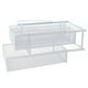 thumbnail image 3 of Organizador de gabinete extraíble con estantes deslizables para despensa, malla de alambre de metal de doble capa blanco 3 compartimentos, 3 of 9