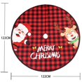thumbnail image 2 of RV Decoración de vestido de árbol de Navidad a cuadros, vestido de árbol de Navidad de alce viejo, delantal de media de vestido de árbol de Navidad, 2 of 5