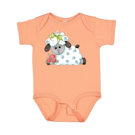 

Inktastic Little Bow Sheep Gift Baby Boy Bodysuit