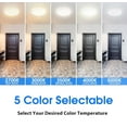 thumbnail image 4 of ENERGETIC 11" LED Ceiling Light 1200 LM 5CCT Flush Mount, Dimmable and 3 Watts Selectable, 4 of 5