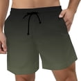 thumbnail image 2 of Beach Shorts for Men 2026 Summer Casual Lightweight Relaxed Fit Elastic Waist Gradient Color Athletic Shorts with Pockets, 2 of 4