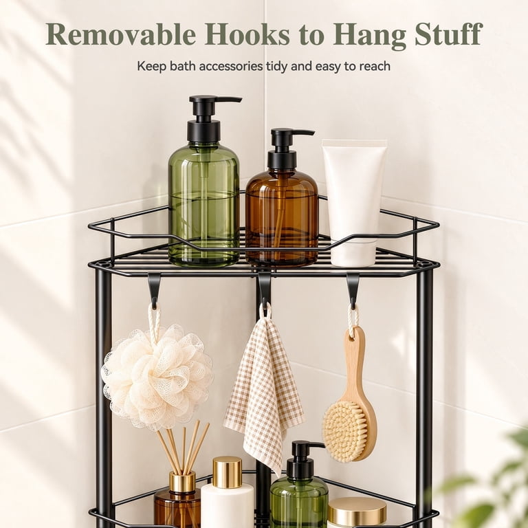 4-Tier Stainless Steel Freestanding Corner Shower Caddy photo 5