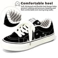 thumbnail image 3 of Knivor Sneakers for Women Low Top Canvas Lace Up Casual Skate Shoes Star Print Fashion Walking Tennis Shoes, 3 of 9