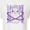 thumbnail image 3 of Disney - Lilo & Stitch - Crop Marks Stitch - Juniors Cropped Cotton Blend T-Shirt, 3 of 5