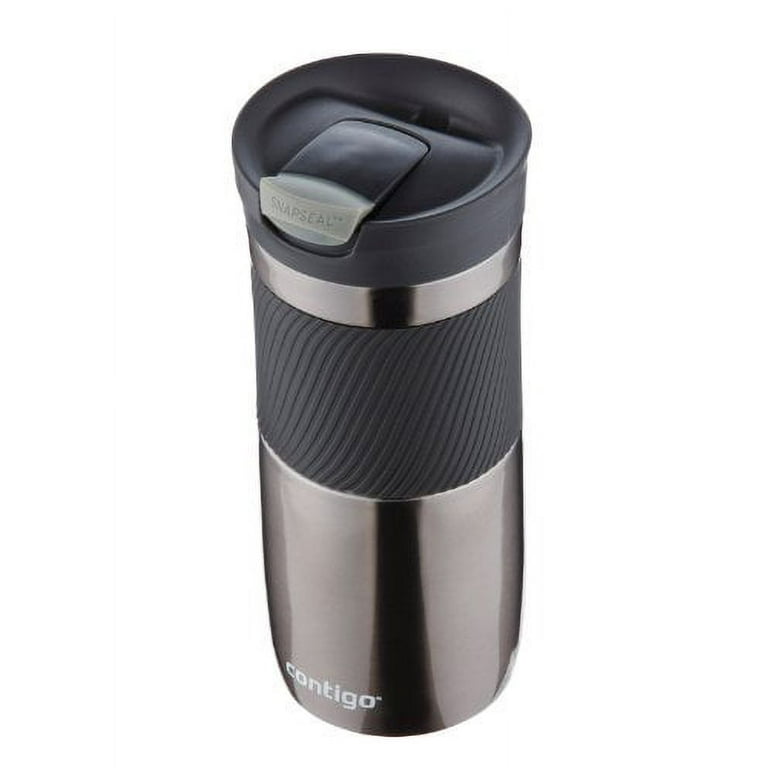 Contigo Byron Snapseal Travel Mug, Stainless Steel Thermal Mug, Vacuum Flask, Leakproof Tumbler, Coffee Mug with BPA Free Easy-Clean Lid, 470 mL, Bisc