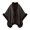 Coffee, variant on Women's Faux Fur Front Knit Velvet Cape Wrap Mid-Length Relaxed Fit Winter Shawl Outerwear Cozy Holiday Vacation Party Casual Wear