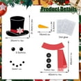 thumbnail image 3 of geerera Snowman Christmas Fridge Magnets, Holiday Themed Decorative Stickers and Wall Decals, Christmas Decorations for Fridge, Metal Door, Garage, Office Cabinets, 3 of 9