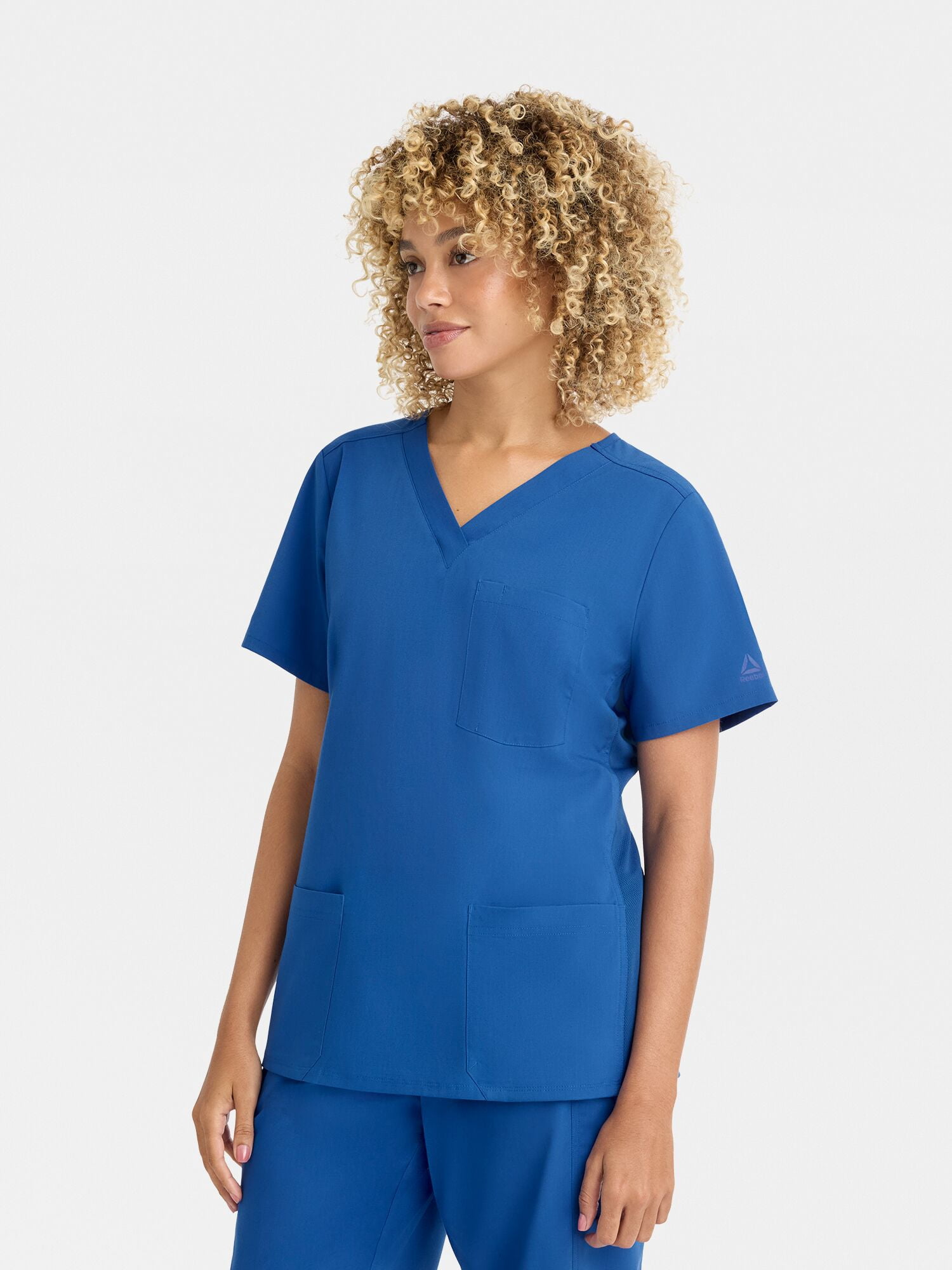 Reebok Women's Tech Comfort 3 Pocket V Neck Scrub Top, 1 Pack, Sizes S - 3XL