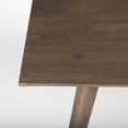 thumbnail image 6 of Mercana Furniture Nicholas II Solid Wood/Metal Rectangular Dining Table in Brown, 6 of 7