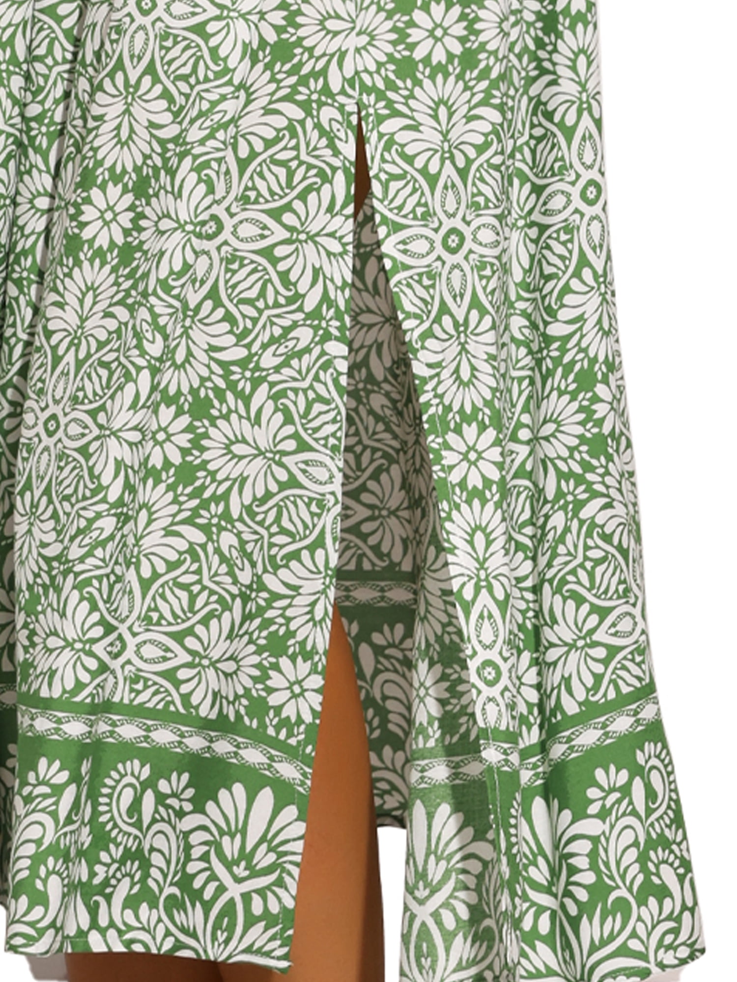 DARING DIVA Boho Smock Midi Off Shoulder Summer Events Dress XL Green