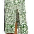 thumbnail image 5 of DARING DIVA Boho Smock Midi Off Shoulder Summer Events Dress XS Green, 5 of 6