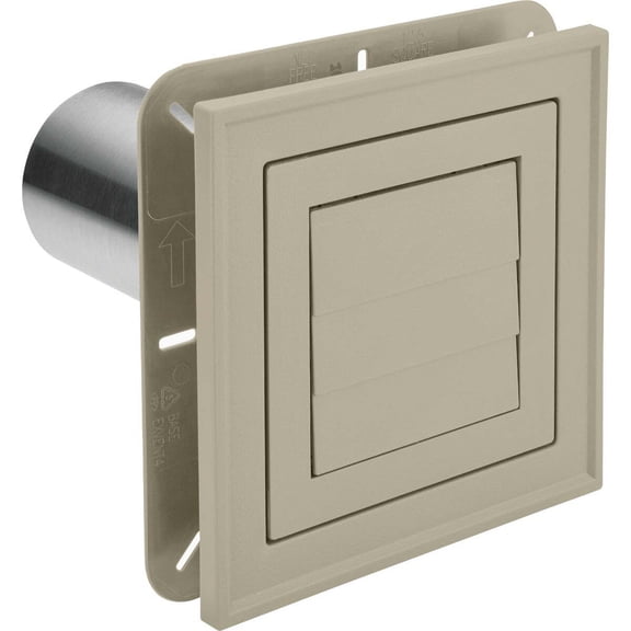 Ply Gem 7" x 7" Clay Vinyl Utility Vents EXVENT PC