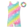 thumbnail image 3 of GYRATEDREAM Kids Girls Gymnastics Leotards Toddlers Dance Ballet Athletic Sparkly One-Piece Biketards with Shorts 3-10 Years, 3 of 10