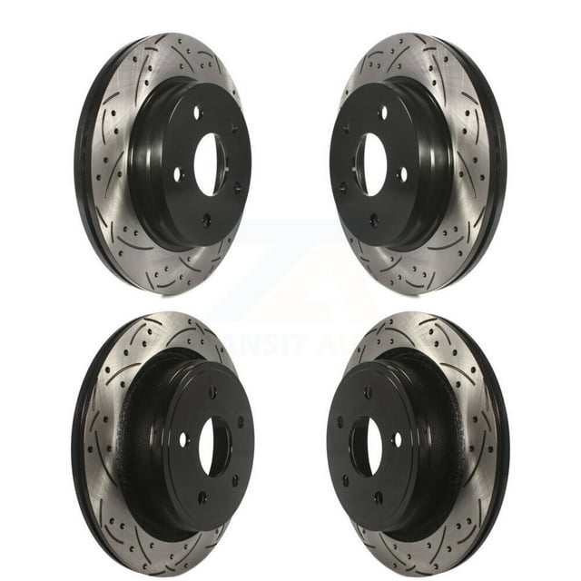 DS-One Front Rear Coated Drilled Slotted Disc Brake Rotors Kit for Car Ram 1500 Classic Dodge Durango Chrysler Aspen KD-100242