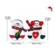 thumbnail image 5 of 4 bolsas de cubiertos de Navidad con diseño de muñeco de nieve, soporte para vajilla, cuchillo, tenedor, bolsa para decoración para la mesa de la cena en el hogar, fiesta festiva, decoración del árbol de Navidad Sailing Electrónica, 5 of 5