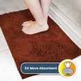 thumbnail image 6 of Muddy Mat® | Super Absorbent Door Mat Indoor, Microfiber Quick Dry Chenille Entryway Rug, Non-Slip Front Door Mat, Indoor Mats for Entryway, Machine Washable Pet Rug, Orange 28"x18", 6 of 7