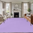 thumbnail image 2 of Purple Large Area Rugs for Bedroom Living Room, Soft Non Slip Carpet Bedside Rug, Modern Pure Lavender Purple Rectangular Floor Cover Kitchen Accent Rug 6'x9' for Dining Room/Office, 2 of 9