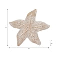 thumbnail image 4 of Starfish Figurine for Home and Office Shelf Decor - Coastal Resin Accent for Bathroom or Beach-Inspired Coffee Table Display - Polyresin Sea Life Sculpture for Living Room Styling - 2?, White & Tan, 4 of 10