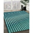 thumbnail image 2 of Ahgly Company Indoor Round Patterned Turquoise Green Area Rugs, 3' Round, 2 of 6