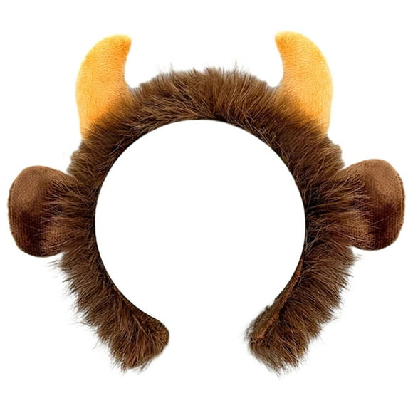 Regalos de disfraces de Halloween para mujeres y niños, adorables accesorios de animales, resistentes Diadema marrón
