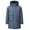 Blue, variant on Herrnalise New Men's Fashion Hooded Down Jacket Outdoor Overalls With Large Pockets LONG Casual Down Jacket For Men And Women Long Sleeve Hooded Casual Outwear & Jackets Black