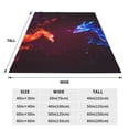 thumbnail image 3 of Fuzoiu Futuristic Red And Blue Bird Print Ultra-Soft Micro Fleece Blanket,All Seasons Flannel Throw, Lightweight Blanket for Bed, Sofa, Couch, Movie Night, Camping, and Travel-40"x30", 3 of 7