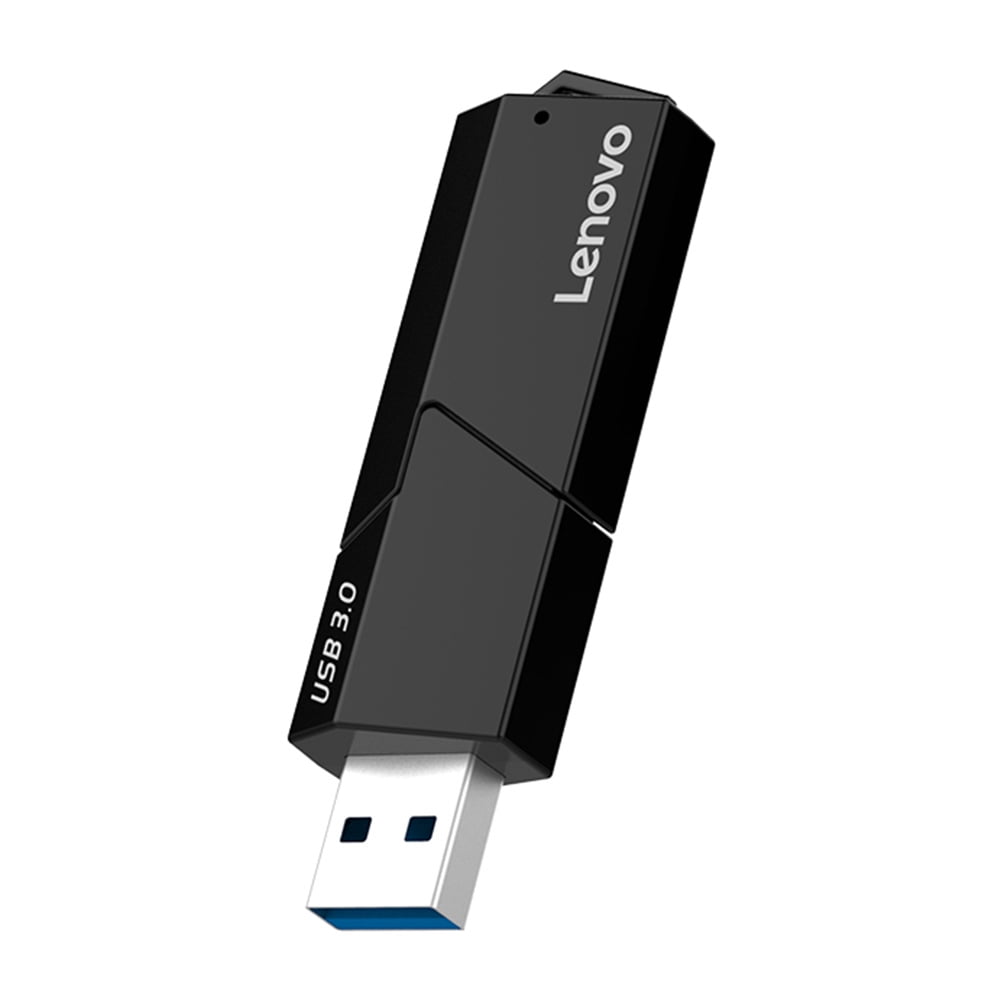 Aktudy Lenovo D204 5Gbps USB 3.0 Memory Card Reader 2 in 1 SD TF Portable Adapter, Size: 68.5