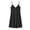 Black, variant on Stamzod Ladies Nightgowns V Neck Button Up Pajamas Dress Lace-Trimmed Camisole Sleep Shirts for Women XL